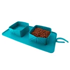 Wholesale silicone camping bowls for dogs custom camping bowls for dogs