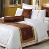 100% Cotton plain white 4pcs bedclothes hotel linen bedding set embroidery, white duvet cover
