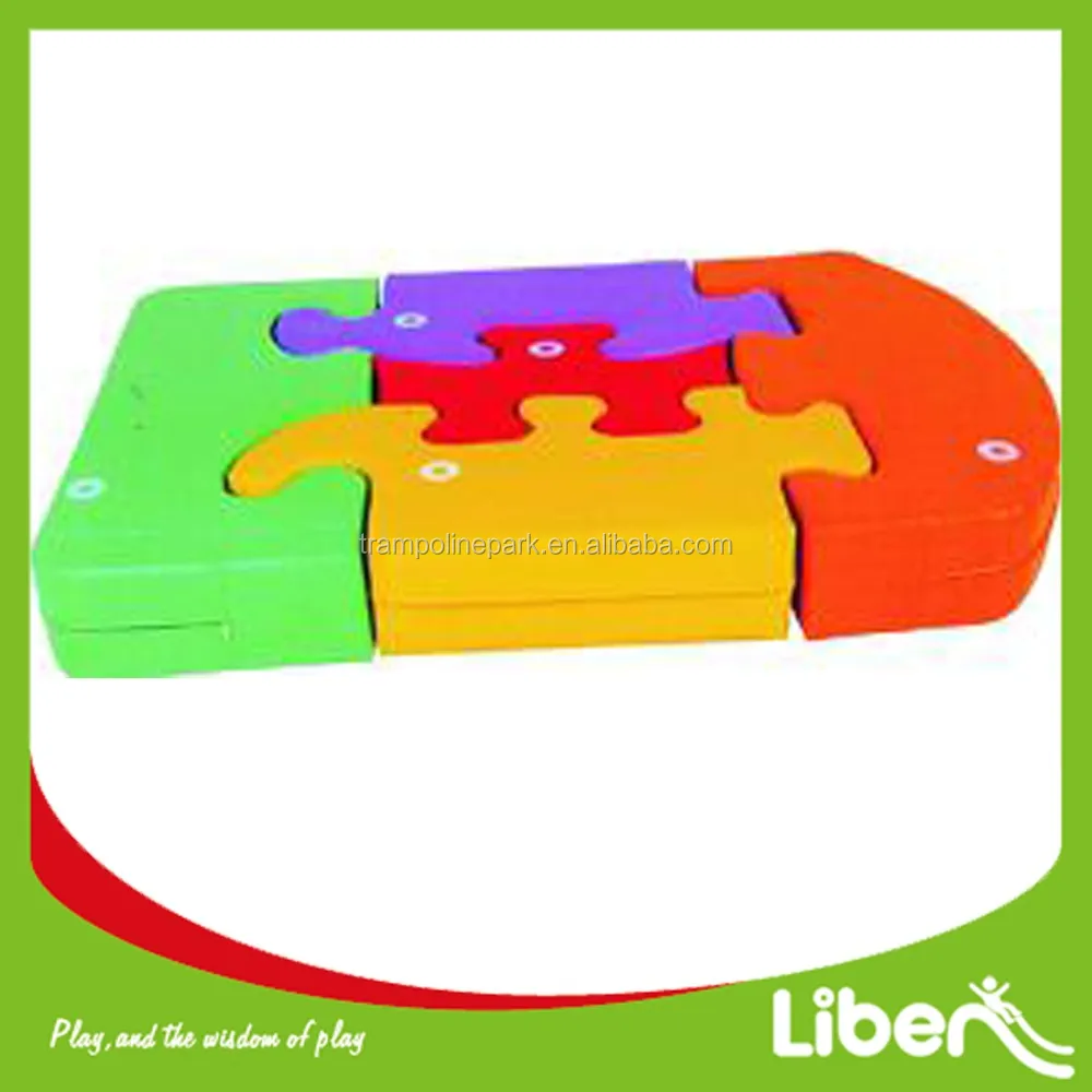 indoor play interlocking softplay blocks of jigsaw puzzle