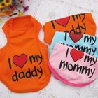 New Pink Cute Pet Dog Clothes Puppy Love Heart Printing Vest Clothes xxxs dog clothes