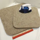 Custom-made 1/2" thick 100% Wool Felt Pressing Mat for Travel