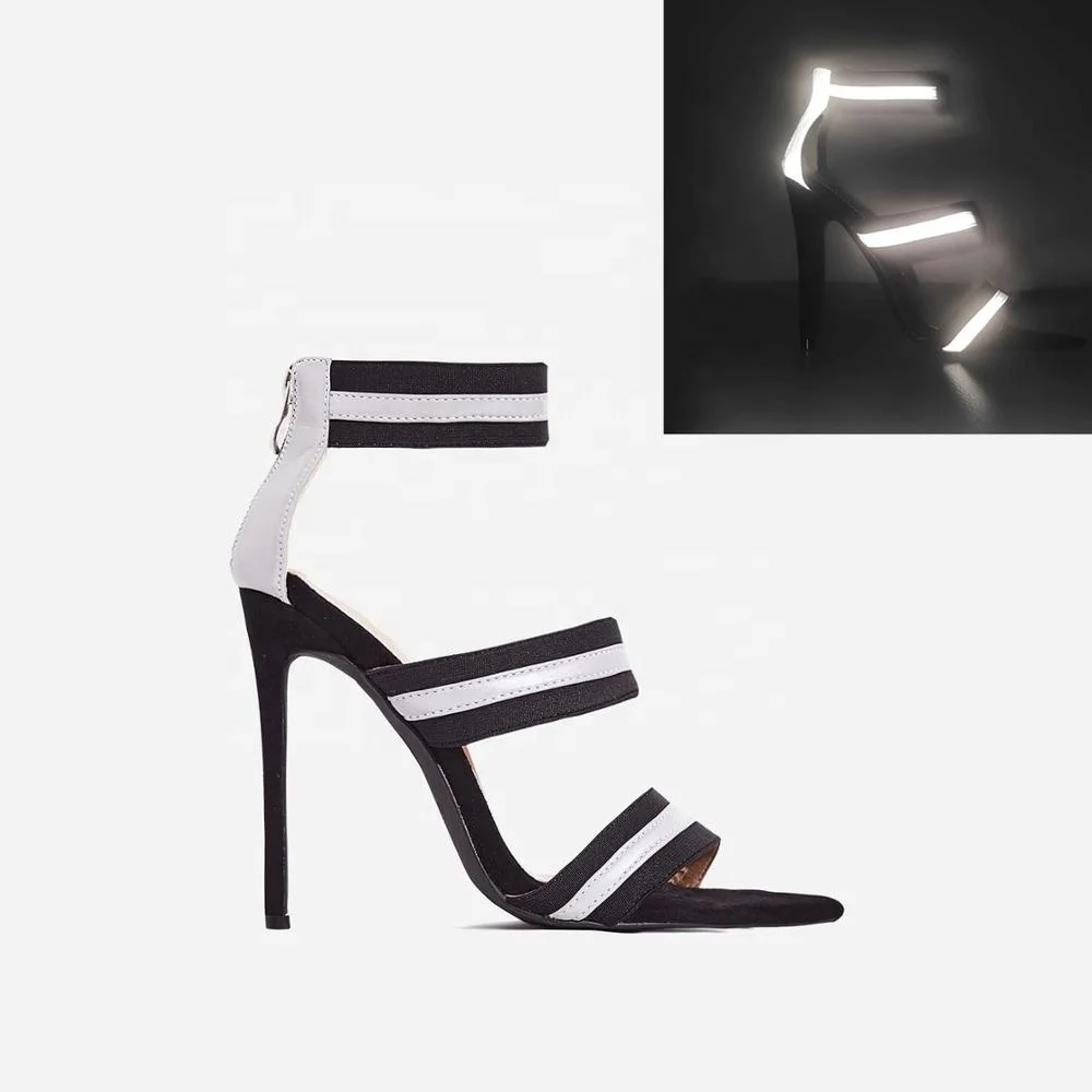 reflective high heels