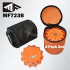 3 pack 12 Red 3 SMD Traffic Warning Road Emergency Vehicle Flare Safety Portable Flares Flashing LED Warning Light with Magnet