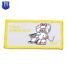 Custom logo high quality cute embroidery sheep patches for sale