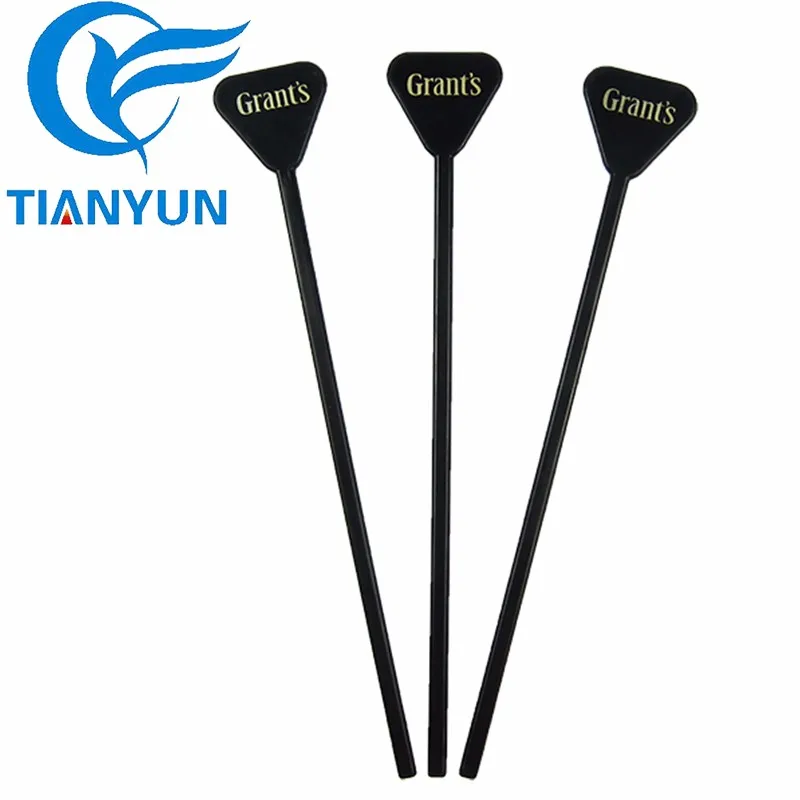 China Wholesale Custom Plastic Cocktail Picks Wine Swizzle Stick For