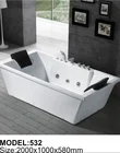 Wildly used high quality whirlpool massage bathtub 532