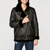 /product-detail/wholesale-motorcycle-safety-fox-fur-inside-heated-leather-jacket-for-ladies-black-faux-shearling-zipper-jacket-leather-fur-coat-60853932876.html