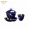 New Chinese style hand painting silver tea cup sets for health
