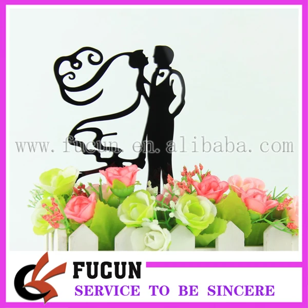 Black dance couples acrylic cake topper.jpg