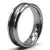 Factory Custom Channel Groove 6mm Silver Tungsten Carbide Ring Blank Blanks for Inlay
