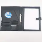 factory price easy design custom pu leather portfolio for office