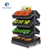 Cold rolled steel high quality vegetable and fruit display shelves, convenience store commodity shelf