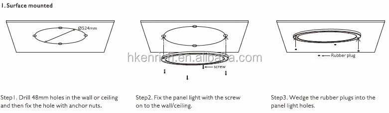 bracket install Motion sensor panel led lamp for bank