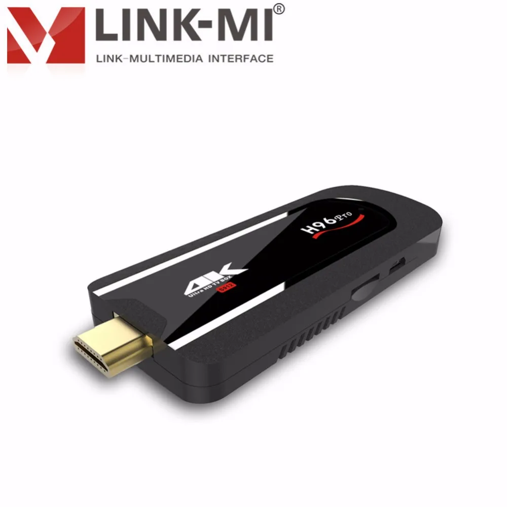 LINK-MI Amlogic S912 64bit Octa-core Mini PC h.264 H.265 4K Player Android  7.1 Box TV Stick 2G 16G