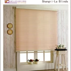 China Wholesale Double Layer 100% Polyester Horizontal Roller Shangri-la Blinds