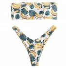FBS 2019 Hot Selling Print Bikini Set Custom Brazilian Swimsuits Low waist Biquinis