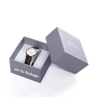 OEM PU Leather Handmade Black Watch Box Packing Wood Packaging Boxes Custom Logo Bulk Watch Boxes