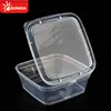 PP Plastic Square Portion Sampling Sauce Cup with Hinged Lid
