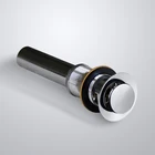 Brass Chrome Push Down Pop Up Sink Drain Drainer