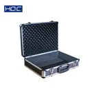 Complete black surface and customized foam aluminum case profile aluminum abs tool case