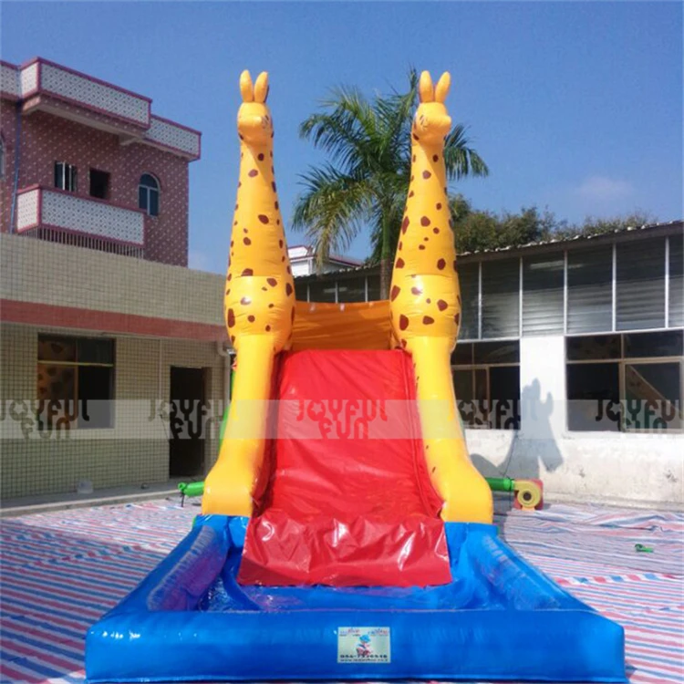 Guangzhou manufacturer top grade inflatable amusement park bounce slide inflatable deer design toy for sale JFSD-WM01-3.jpg
