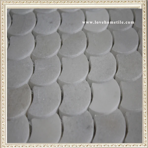 2015 Latest Carrara Gold Lantern Style Mosaic Stone Tile