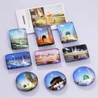 hot sale personalised crystal fridge magnet glass cheap custom wedding gift fridge magnet