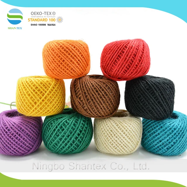 colorful art craft hemp rope decorative twisted jute cord for