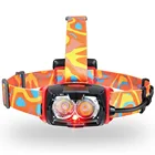 Brighter Output Usb Recharge Headlight Waterproof Headlamp