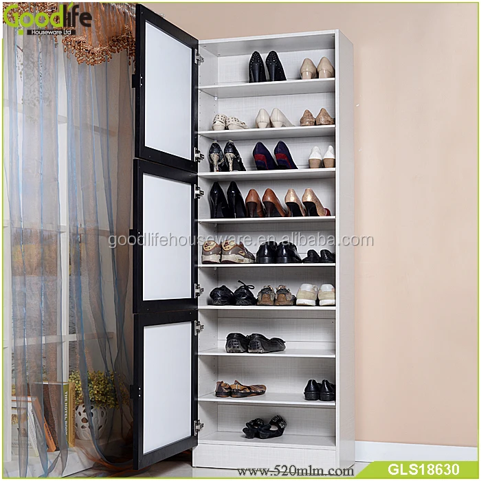 180cm Tall Shoe Cabinet Wooden Rack For Variety Size Of Shoes Gls18630 1 2