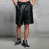 Best selling Wholesales Men's Faux Leather Drawstring Shorts