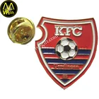 FREE SAMPLE Custom metal gold enamel football pin badge