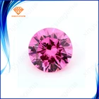 Wuzhou lab 2mm 3mm 6mm melee round loose cz gems white cubic zirconia