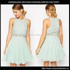 Sequin Crop Top Skort Flare Skater Dress