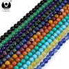 Nature stone Beads 4/6/8/10/12mm Round turquoise Snowflake Quartz Loose Beads For Jewelry Making Necklace DIY Bracelet