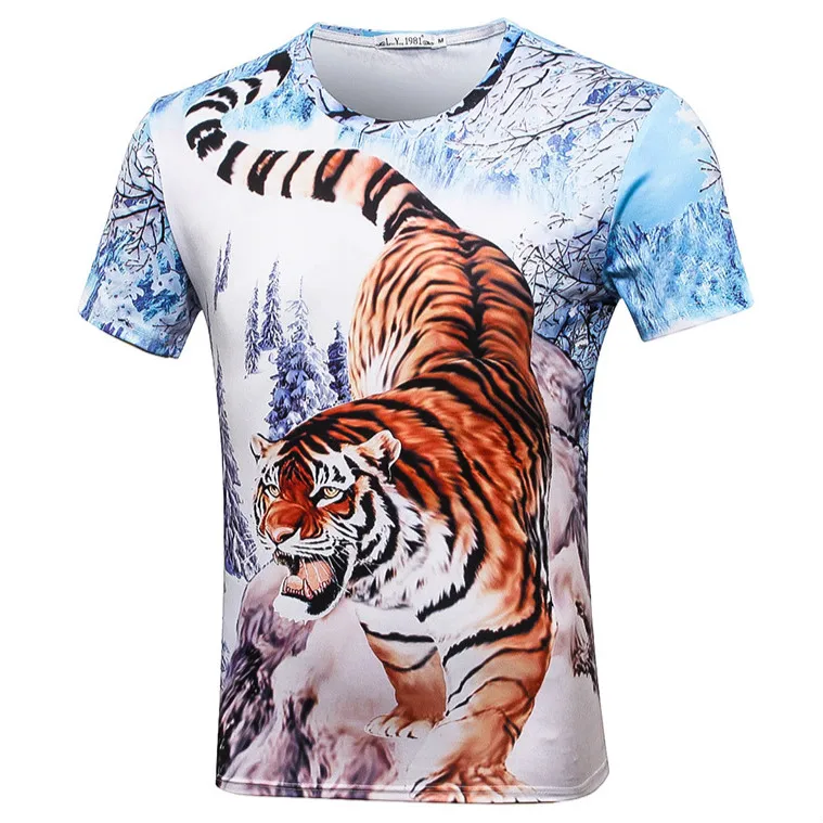 plus size tiger shirt