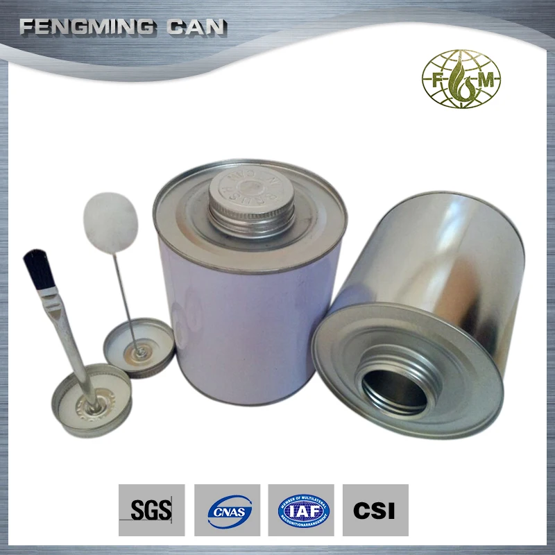 32oz Round Brush In Can Tin Container For Pvc Solvent Cement Buy 32oz