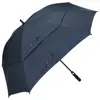 Extra Large Golf Umbrella Double Canopy Vented Square Umbrella Windproof Automatic Open 62 Inch Oversize Stick Umbrella for Men