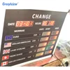 Single side display 7 segment digit LED number currency exchange rate board