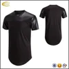 Ecoach Stretch jersey comfort colors t-shirts black Mens Spell Leather Hipster Hip Hop Side Zipper Biker custom t shirt