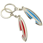 High quality metal surfboard bottle opener keychain