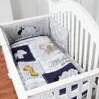 Cartoon sheep design crib bedding set wholesale cotton baby crib