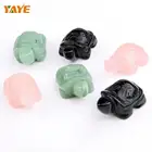 Semi-precious Stone Craft Hand Carved Fortune Jade Turtle Statue
