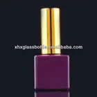 Wholesale Square 10Ml Empty Uv Glass Nail Gel Packing Bottle With Gold Cap