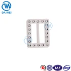 dawei brand High quality custom formal women crystal white plastic resin coat buckles