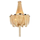 JLC-3301 hotel lobby villa luxury project light aluminum suspended chandelier big light