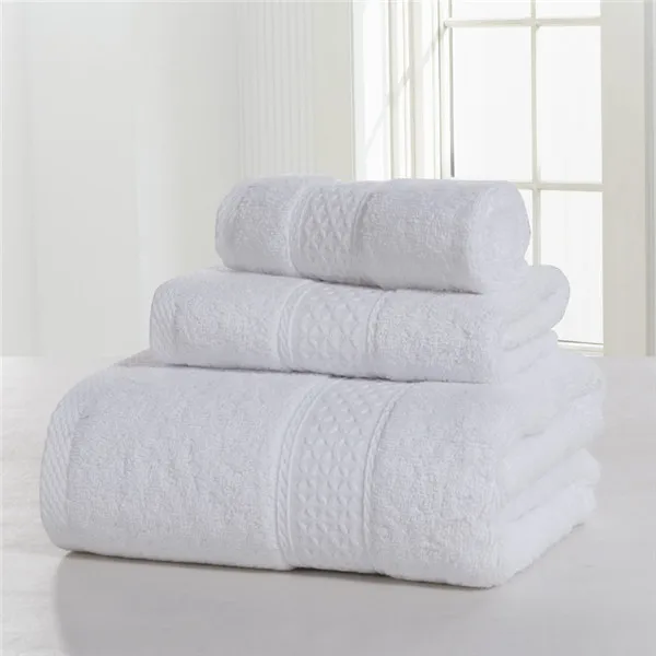 100% Cotton Pure color 3 Pcs Towel Sets Bath Towels for Adults Luury Brand High Quality Soft Face Towels Variety of colors