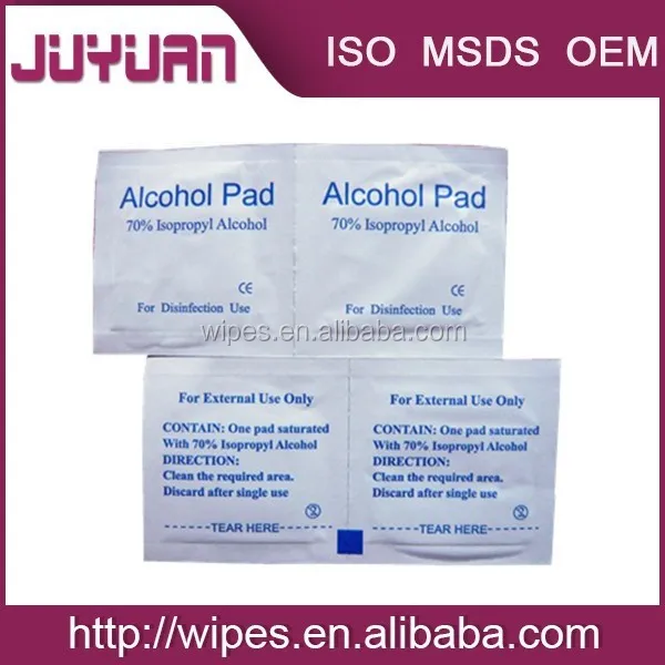 hospital alcohol disinfecting wipe