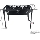 3 burners high pressure ring burner outdoor gas stove