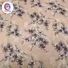 carving tropical floral designs printed shirt woven chiffon textile fabric custom